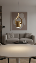 Brushed Brass Linear Suspension