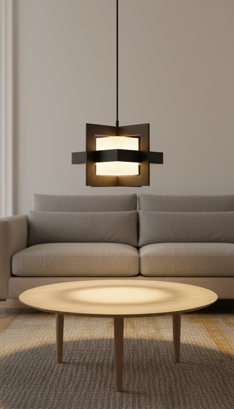 Matte Black Globe Chandelier