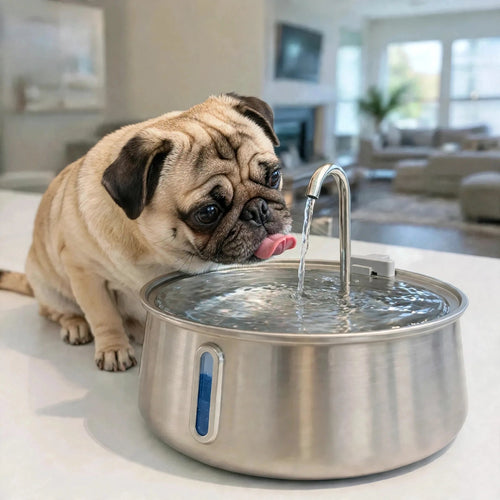 AquaFlow™ - 4L Stainless Steel Water Fountain